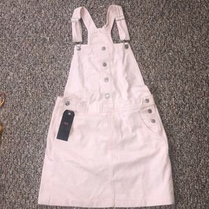 Levi’s Pastel Pink Denim Overall Dress